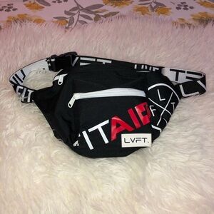 LVFT LIVE FIT Black Waist Fanny Pack Bag